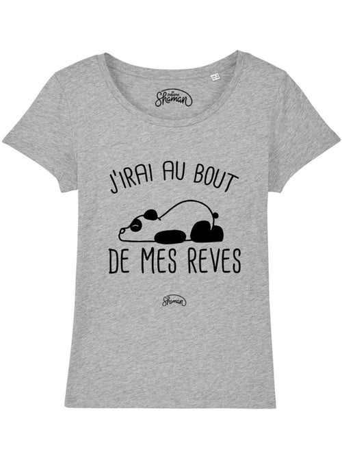 T-shirt Femme - J'IRAI AU BOUT DE MES REVES - Kiabi