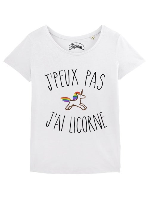 T-shirt Femme - J'PEUX PAS J'AI LICORNE - Kiabi
