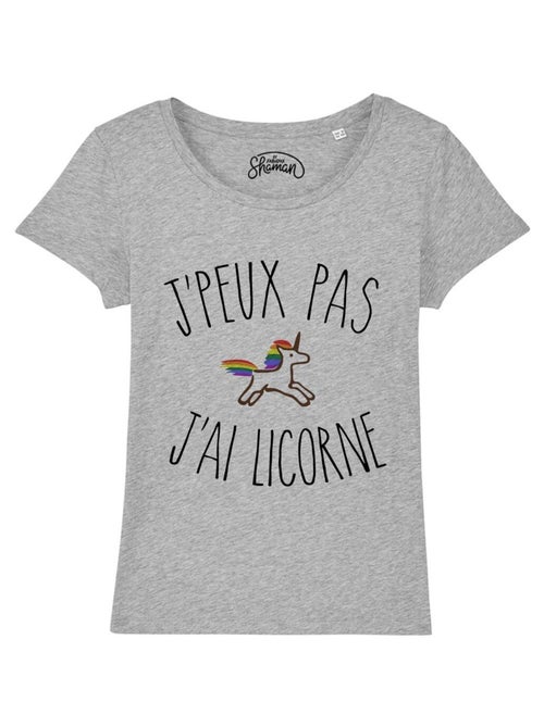 T-shirt Femme - J'PEUX PAS J'AI LICORNE - Kiabi