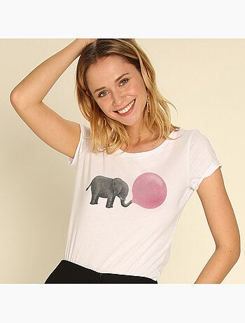 T-shirt femme - jumbo bubble gum