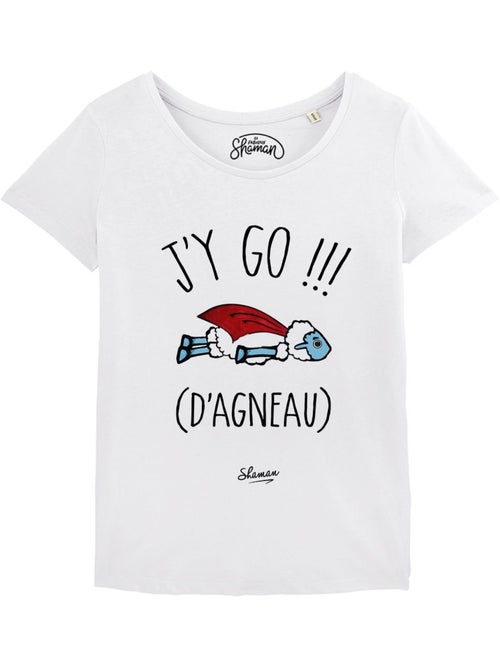 T-shirt Femme - J'Y GO D'AGNEAU - Kiabi