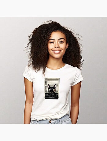 T-shirt Femme - KITTY MUGSHOT