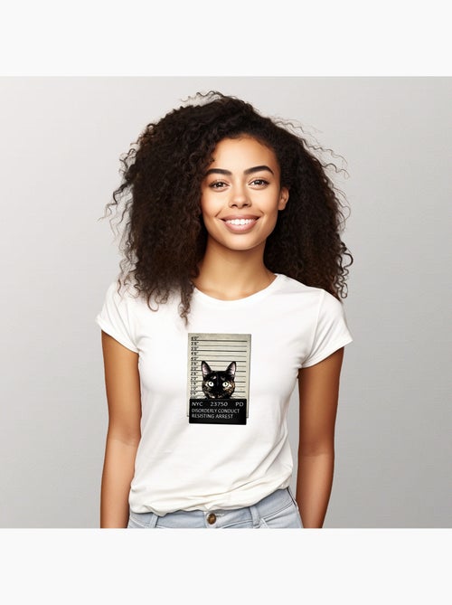 T-shirt Femme - KITTY MUGSHOT - Kiabi