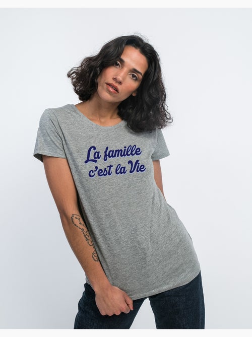 T-shirt Femme - LA FAMILLE C'EST LA VIE - Kiabi