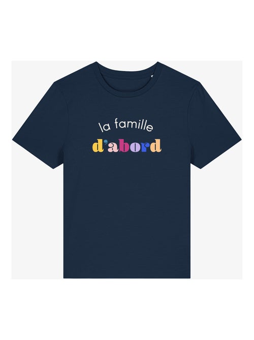 T-shirt Femme - LA FAMILLE D'ABORD - Kiabi