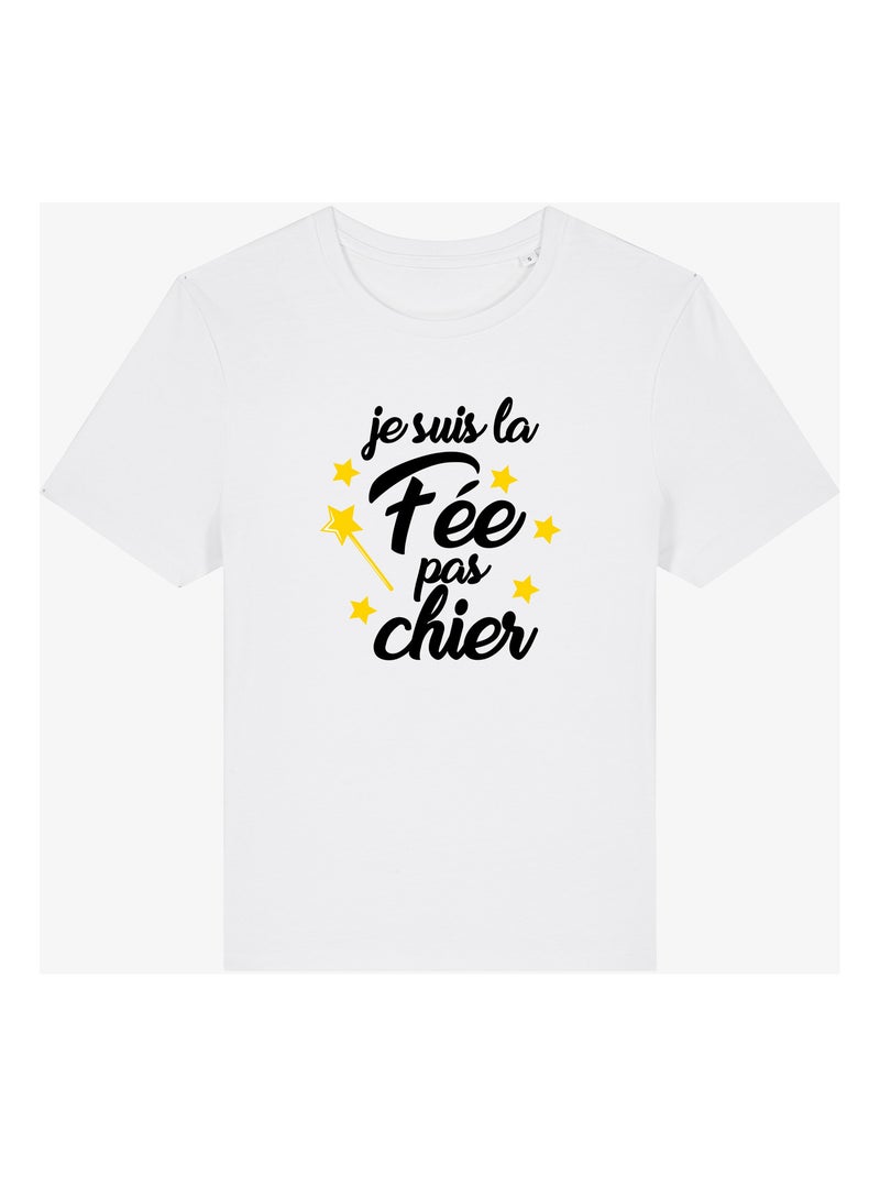 T-shirt Femme - LA FÉE PAS CHIER Blanc - Kiabi