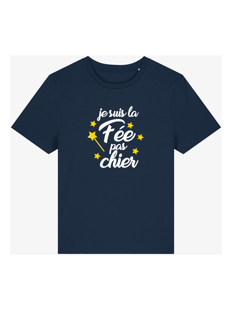 T-shirt Femme - LA FÉE PAS CHIER Bleu marine - Kiabi