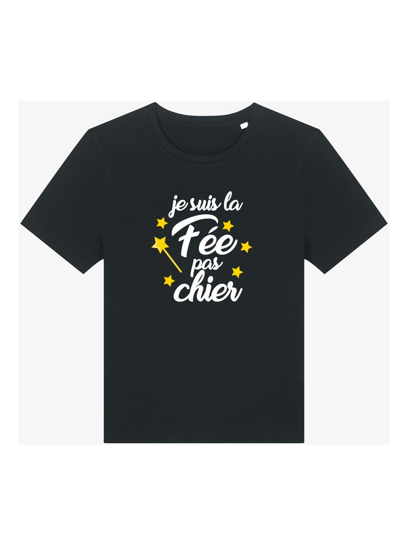 T-shirt Femme - LA FÉE PAS CHIER Noir - Kiabi