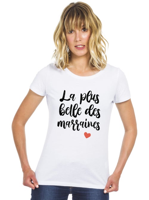 T-shirt Femme - LA PLUS BELLE DES MARRAINES - Kiabi