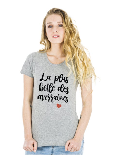 T-shirt Femme - LA PLUS BELLE DES MARRAINES - Kiabi