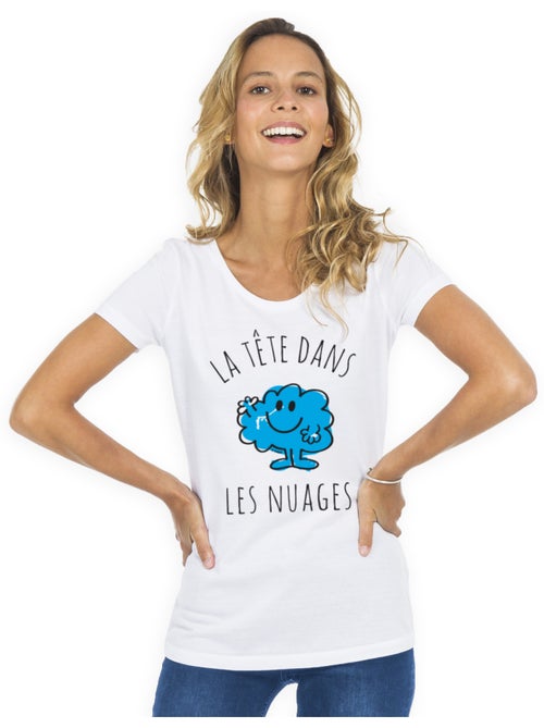 T-shirt Femme - LA TÊTE DANS LES NUAGES - Kiabi
