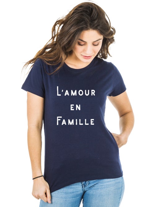 T-shirt Femme - L'AMOUR EN FAMILLE WAF - Kiabi