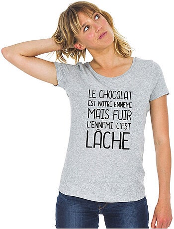 T-shirt Femme - LE CHOCOLAT EST NOTRE ENNEMI 2