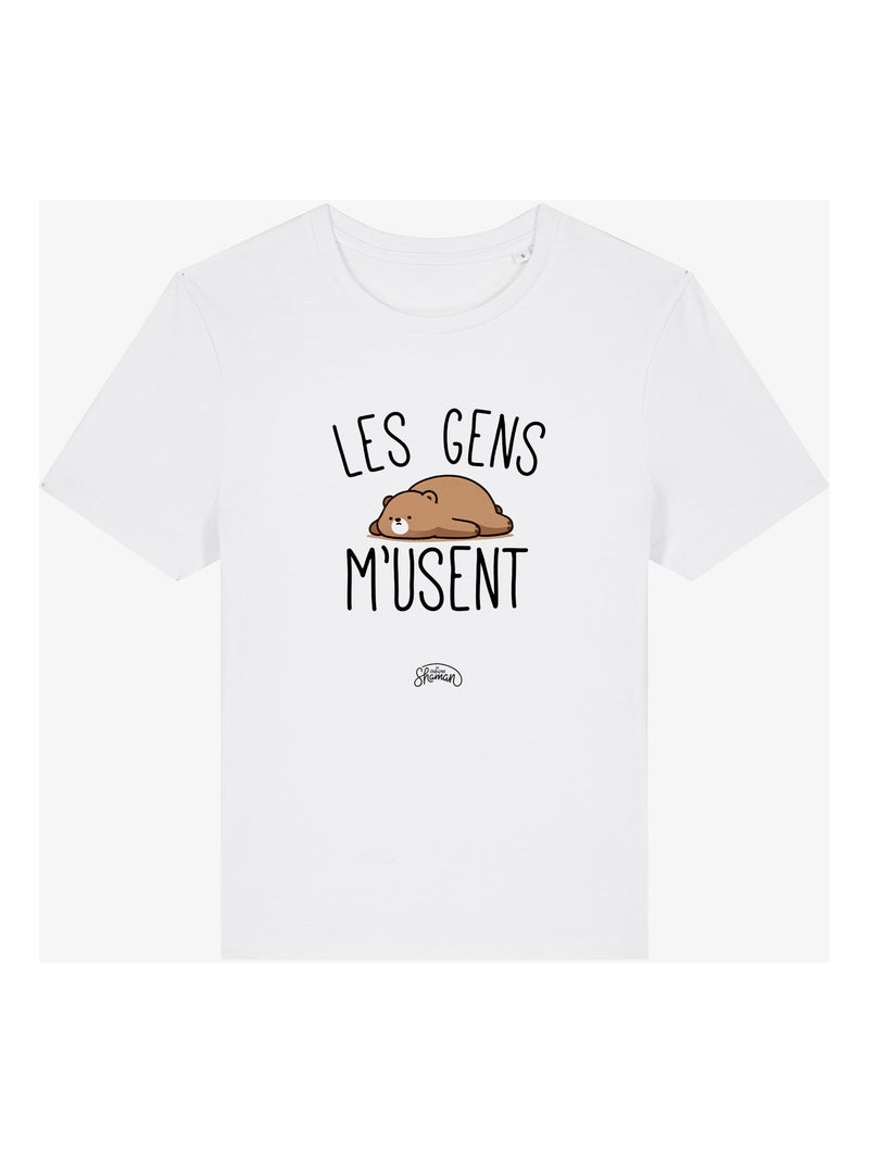 T-shirt Femme - LES GENS M USENT Blanc - Kiabi