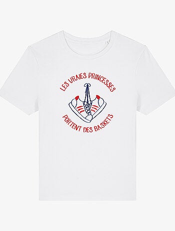 T-shirt Femme - LES VRAIES PRINCESSES PORTENT DES BASKETS