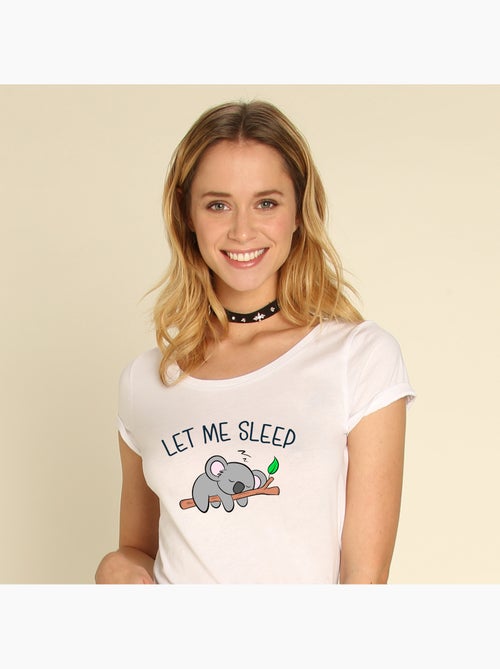 T-shirt Femme - LET ME SLEEP - Kiabi