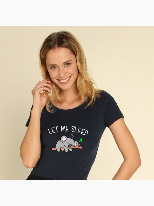 T-shirt Femme - LET ME SLEEP - Kiabi