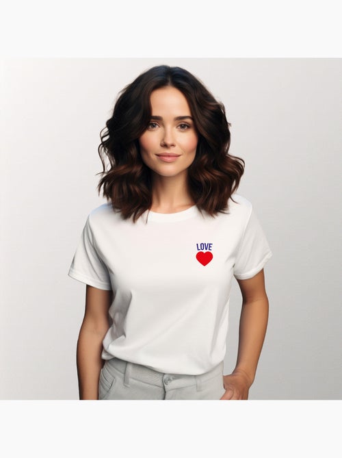 T-shirt Femme - LOVE CŒUR - Kiabi