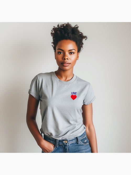 T-shirt Femme - LOVE CŒUR - Kiabi