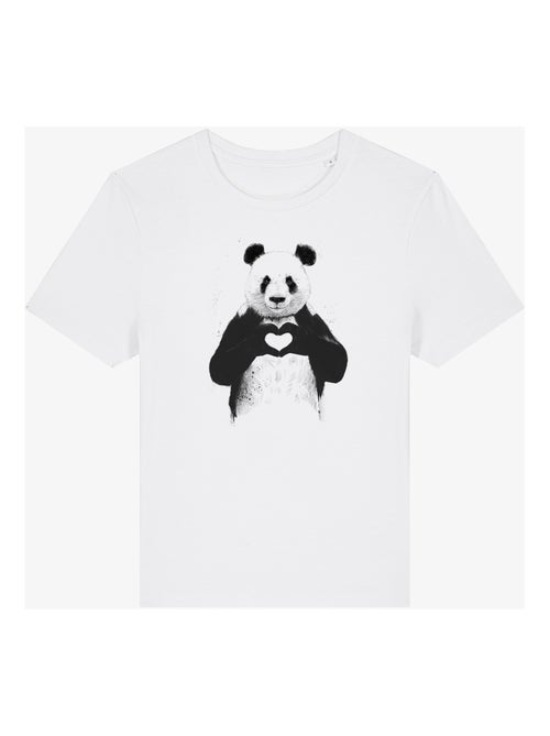 T-shirt Femme - LOVE PANDA - Kiabi
