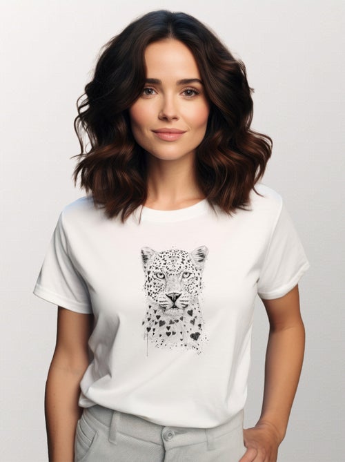 T-shirt Femme - LOVELY LEOPARD - Kiabi