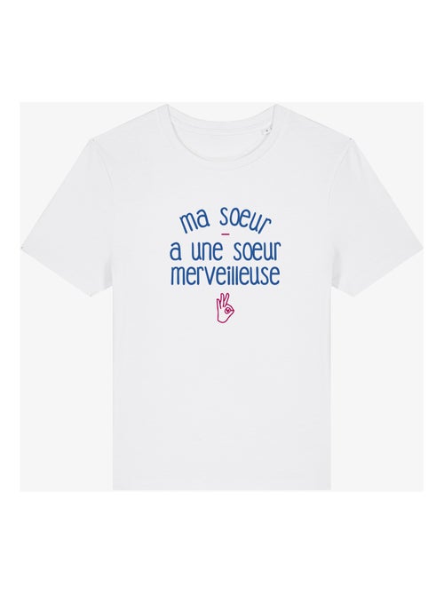 T-shirt Femme - MA SŒUR A UNE SŒUR MERVEILLEUSE - Kiabi