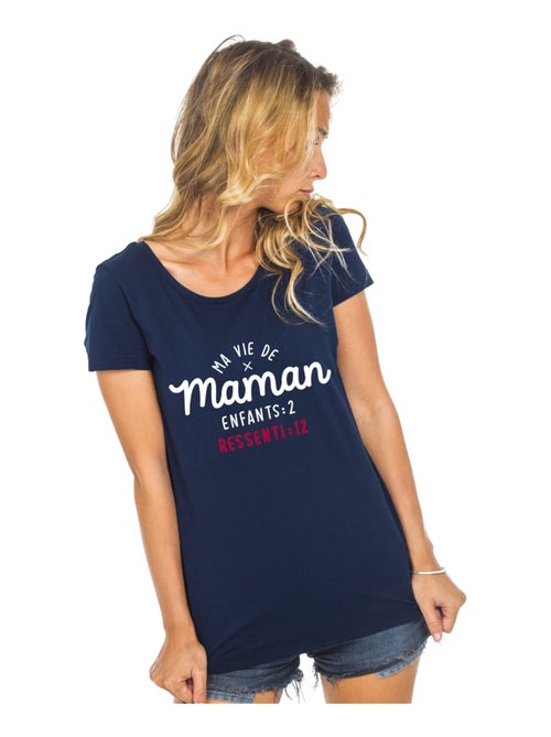T-shirt Femme - MA VIE DE MAMAN : ENFANTS 2 RESSENTI 12 - Kiabi