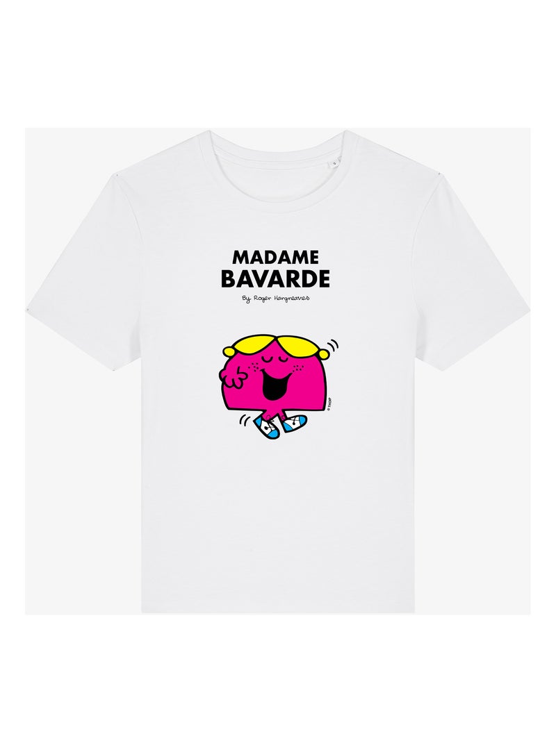 T-shirt Femme - MADAME BAVARDE Blanc - Kiabi