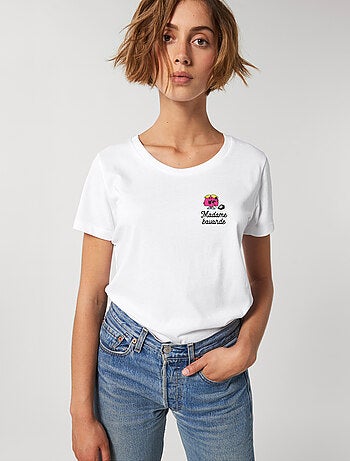 T-shirt Femme - MADAME BAVARDE COEUR