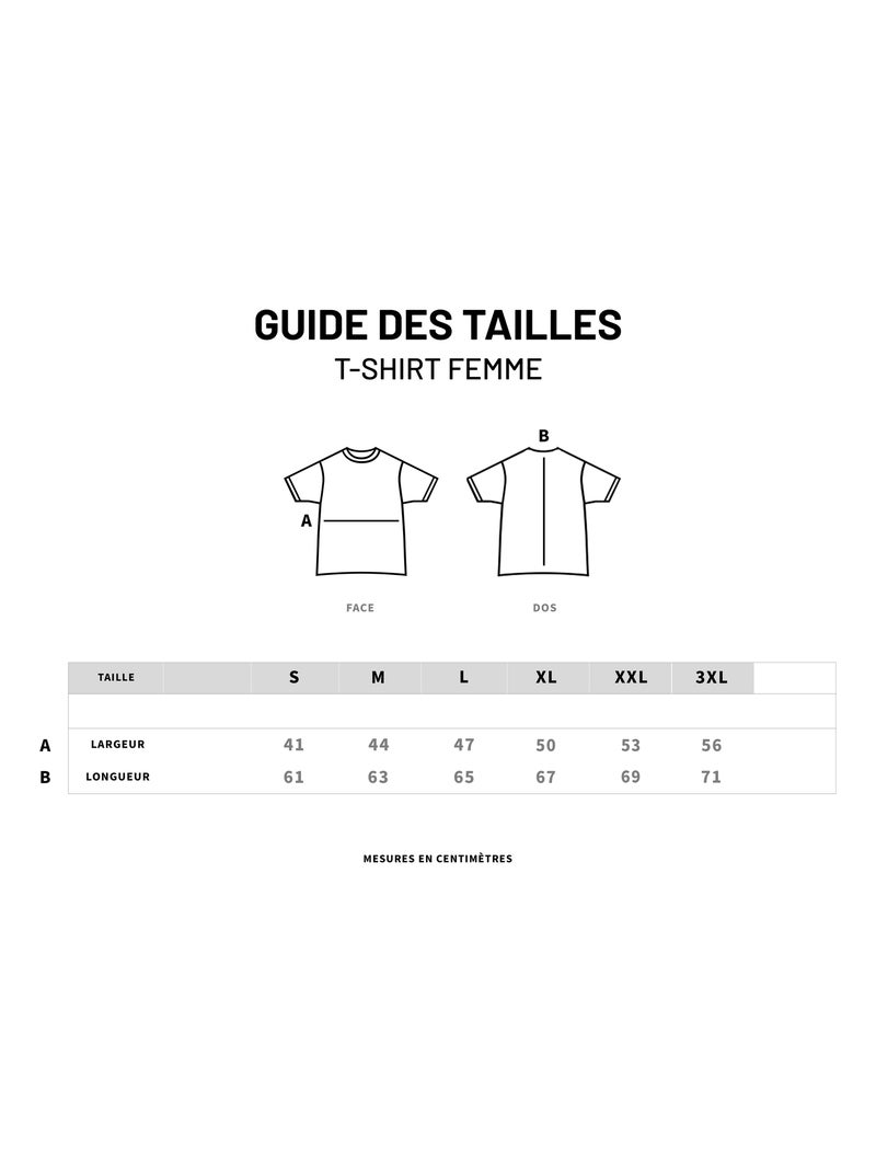 T-shirt Femme - MADAME BAVARDE Gris chiné - Kiabi