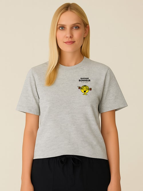 T-shirt Femme - MADAME BONHEUR CŒUR - Kiabi