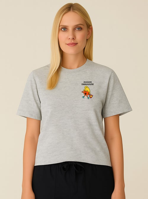 T-shirt Femme - MADAME FABULEUSE CŒUR - Kiabi