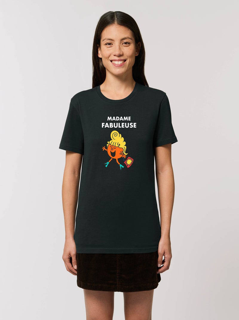 T-shirt Femme - MADAME FABULEUSE Noir - Kiabi