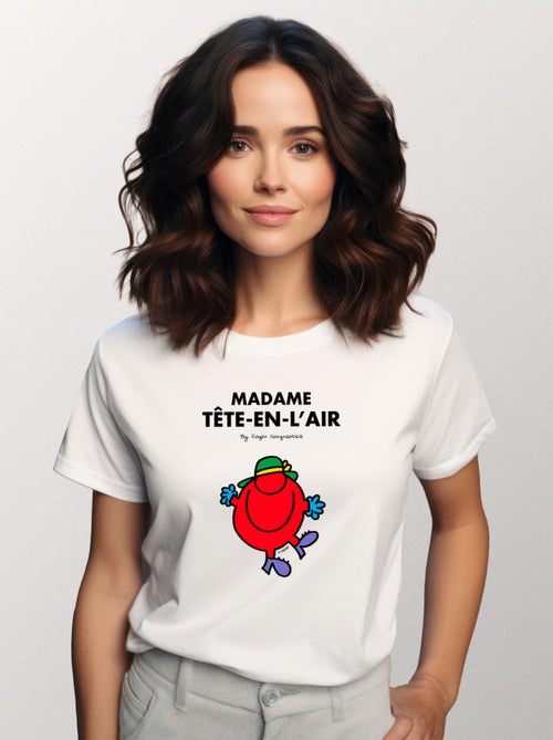 T-shirt Femme - MADAME TÊTE EN L'AIR - Kiabi