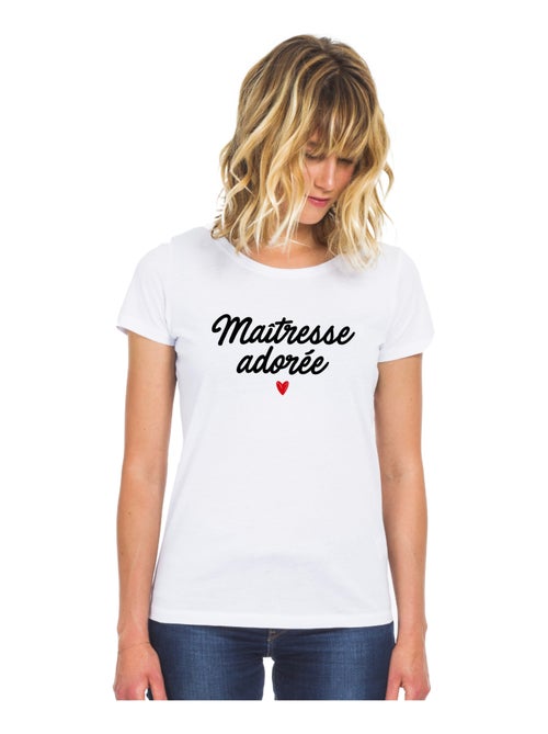 T-shirt Femme - MAÎTRESSE ADORÉE - Kiabi