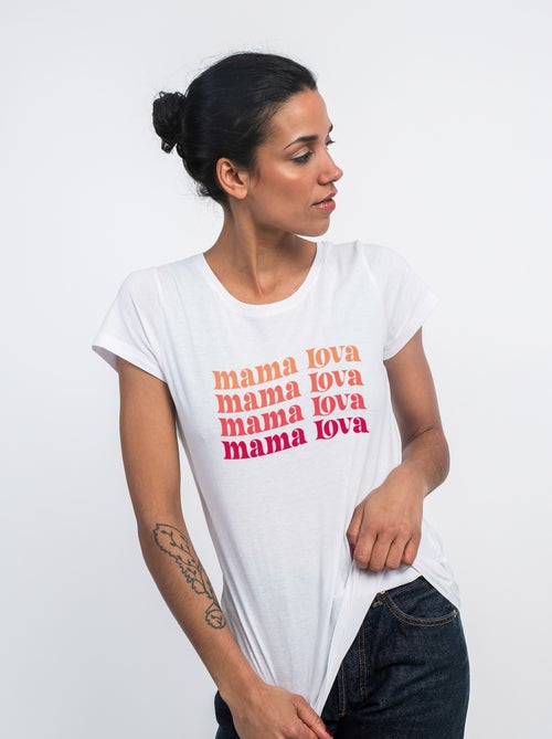 T-shirt Femme - MAMA LOVA - Kiabi