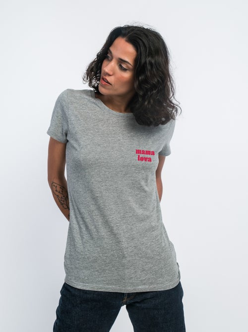T-shirt Femme - MAMA LOVA CŒUR ROUGE - Kiabi