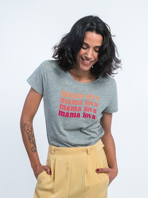 T-shirt Femme - MAMA LOVA - Kiabi