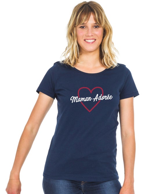 T-shirt Femme - MAMAN ADORÉE 2 WAF - Kiabi