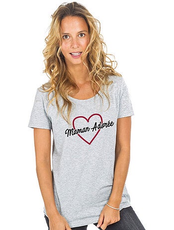 T-shirt Femme - MAMAN ADORÉE 2 WAF