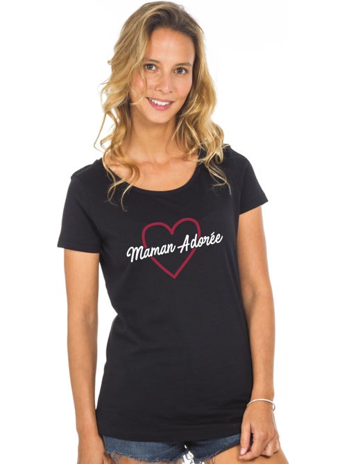 T-shirt Femme - MAMAN ADORÉE 2 WAF - Kiabi