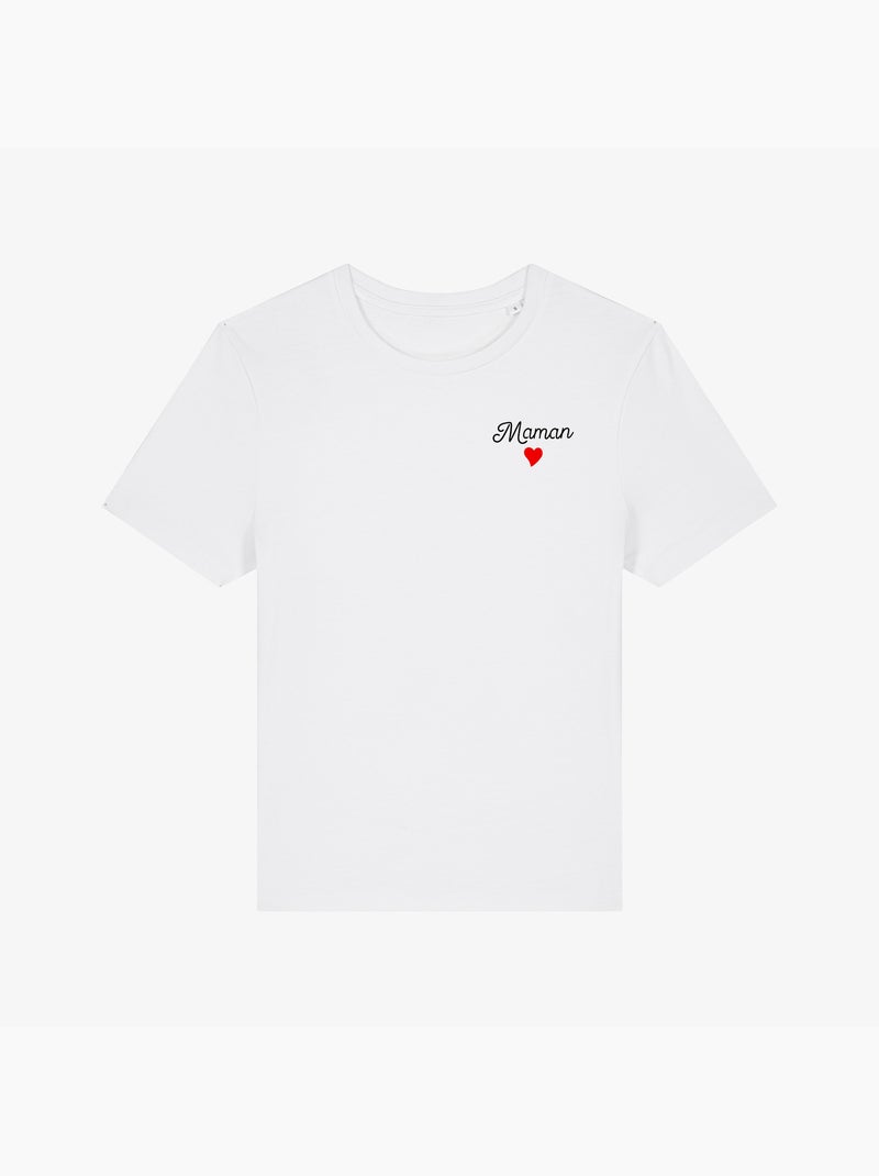 T-shirt Femme - MAMAN CŒUR Blanc - Kiabi