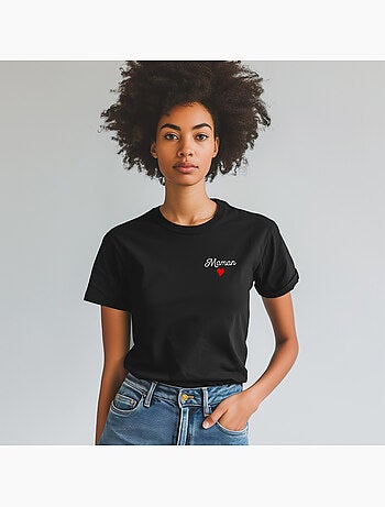 T-shirt Femme - MAMAN CŒUR
