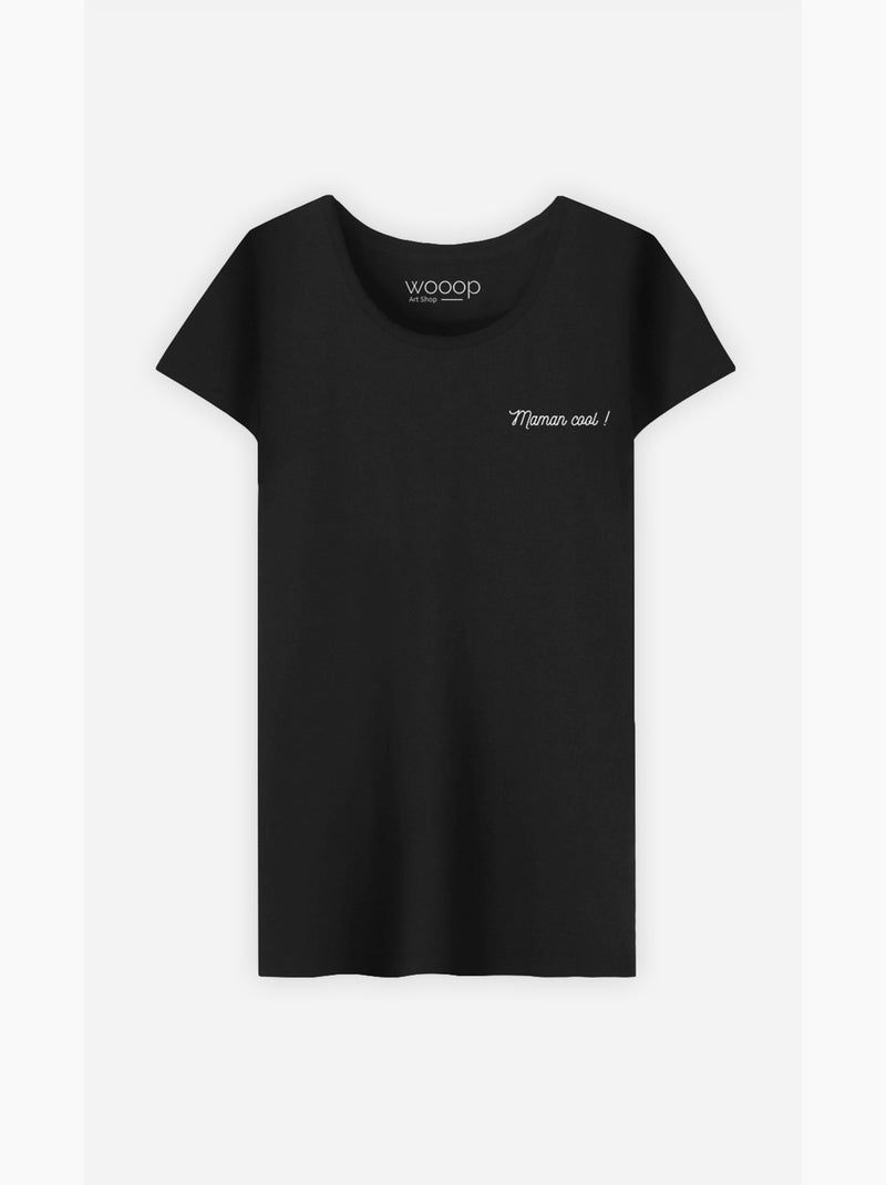 T-shirt Femme - MAMAN COOL Noir - Kiabi
