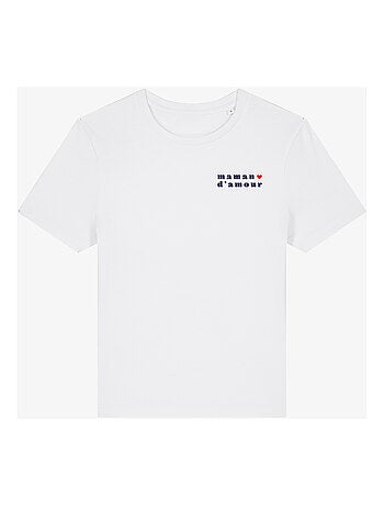 T-shirt Femme - MAMAN D AMOUR 2 COEUR