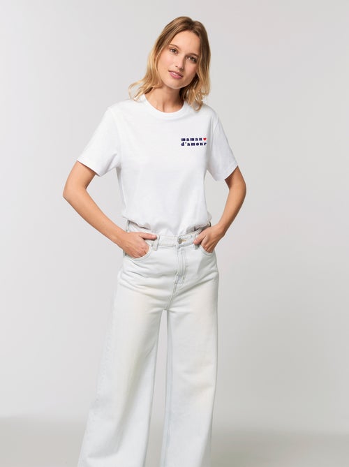 T-shirt Femme - MAMAN D AMOUR 2 COEUR - Kiabi