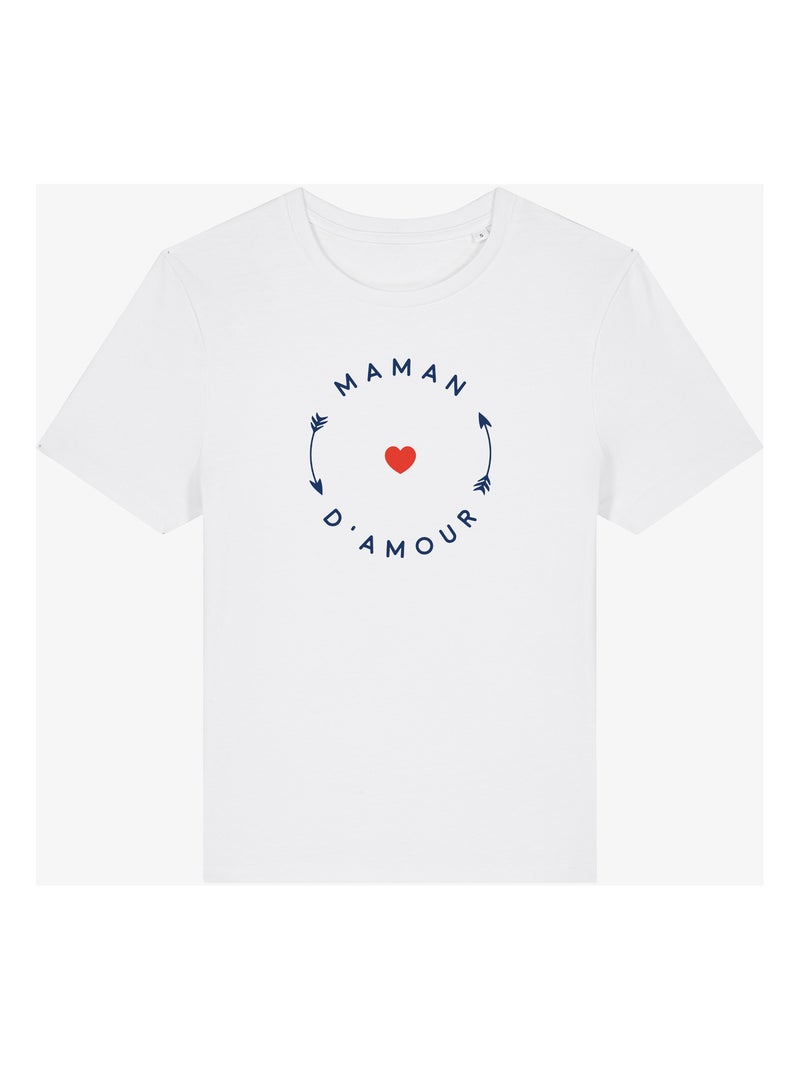 T-shirt Femme - MAMAN D'AMOUR 2 MPT Blanc - Kiabi