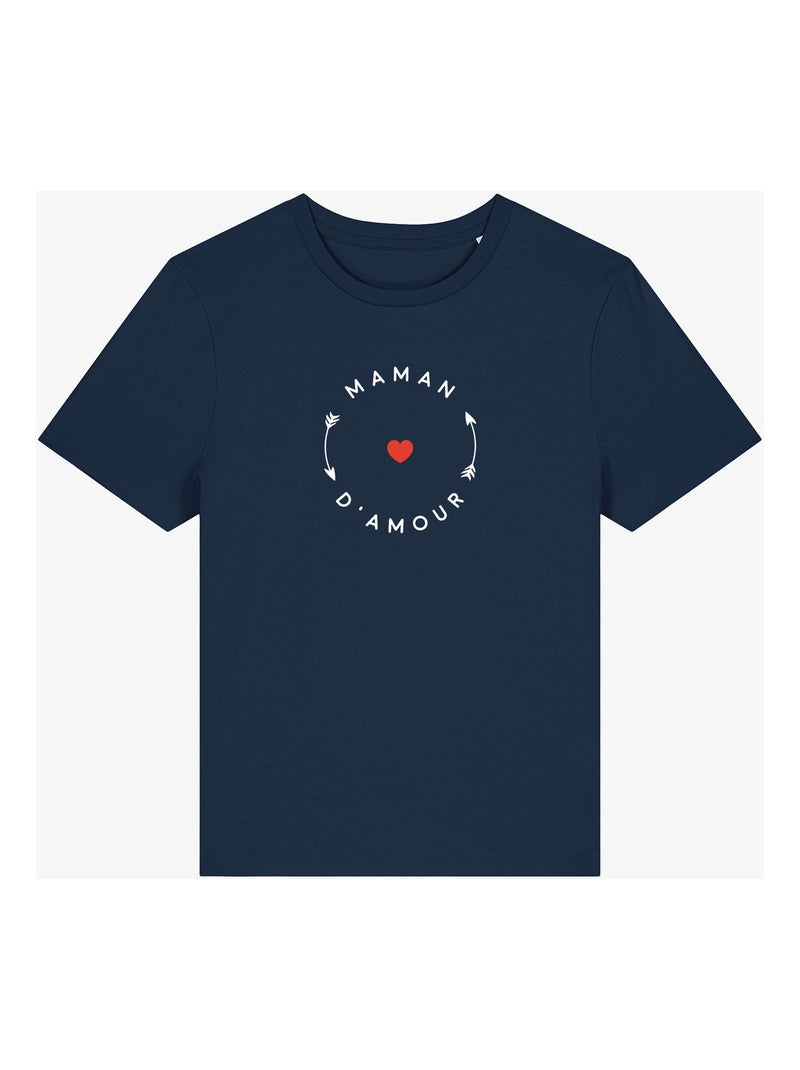 T-shirt Femme - MAMAN D'AMOUR 2 MPT Bleu marine - Kiabi