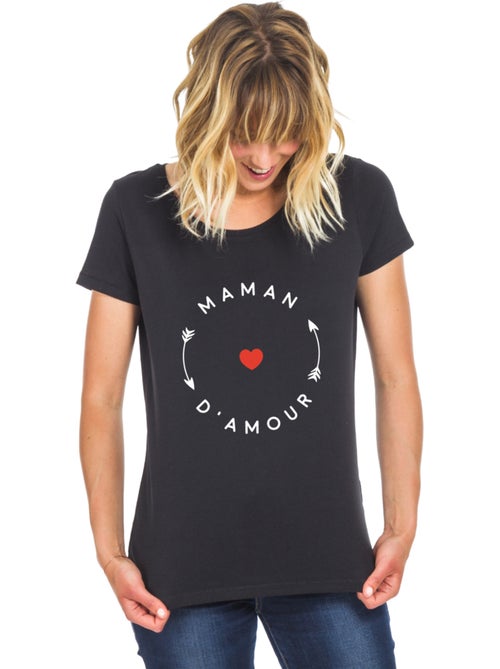 T-shirt Femme - MAMAN D'AMOUR 2 MPT - Kiabi