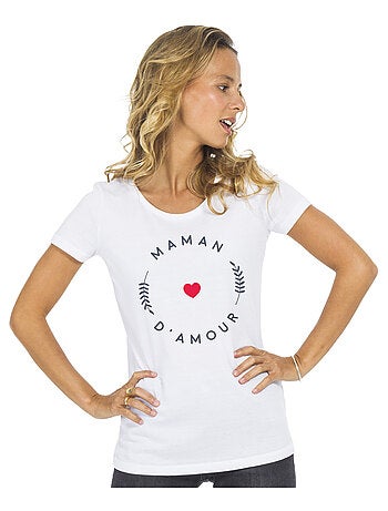 T-shirt Femme - MAMAN D'AMOUR